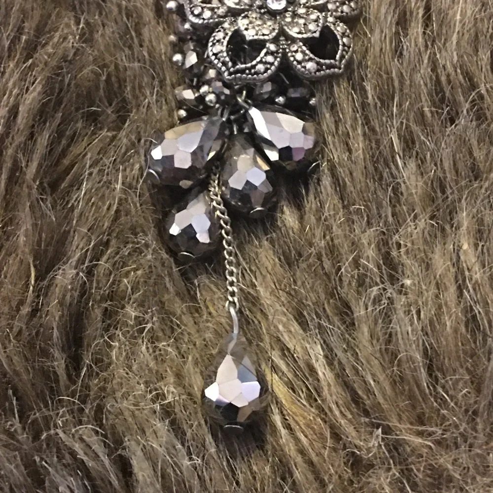 Vintage repurpose salvaged estate gem keychain